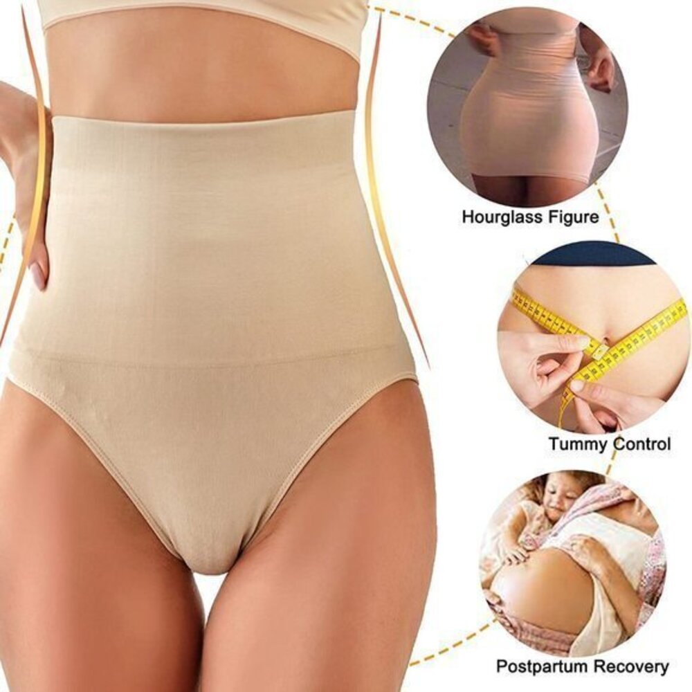 FINETOO Shapewear Tummy Control Underwear Beige Size Medium EUC #7177